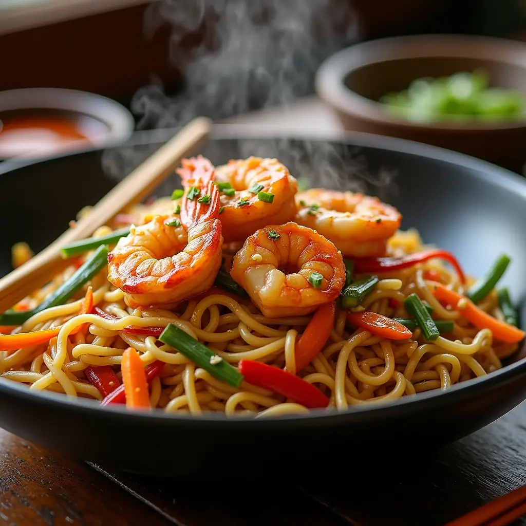 Chinese Shrimp Noodles