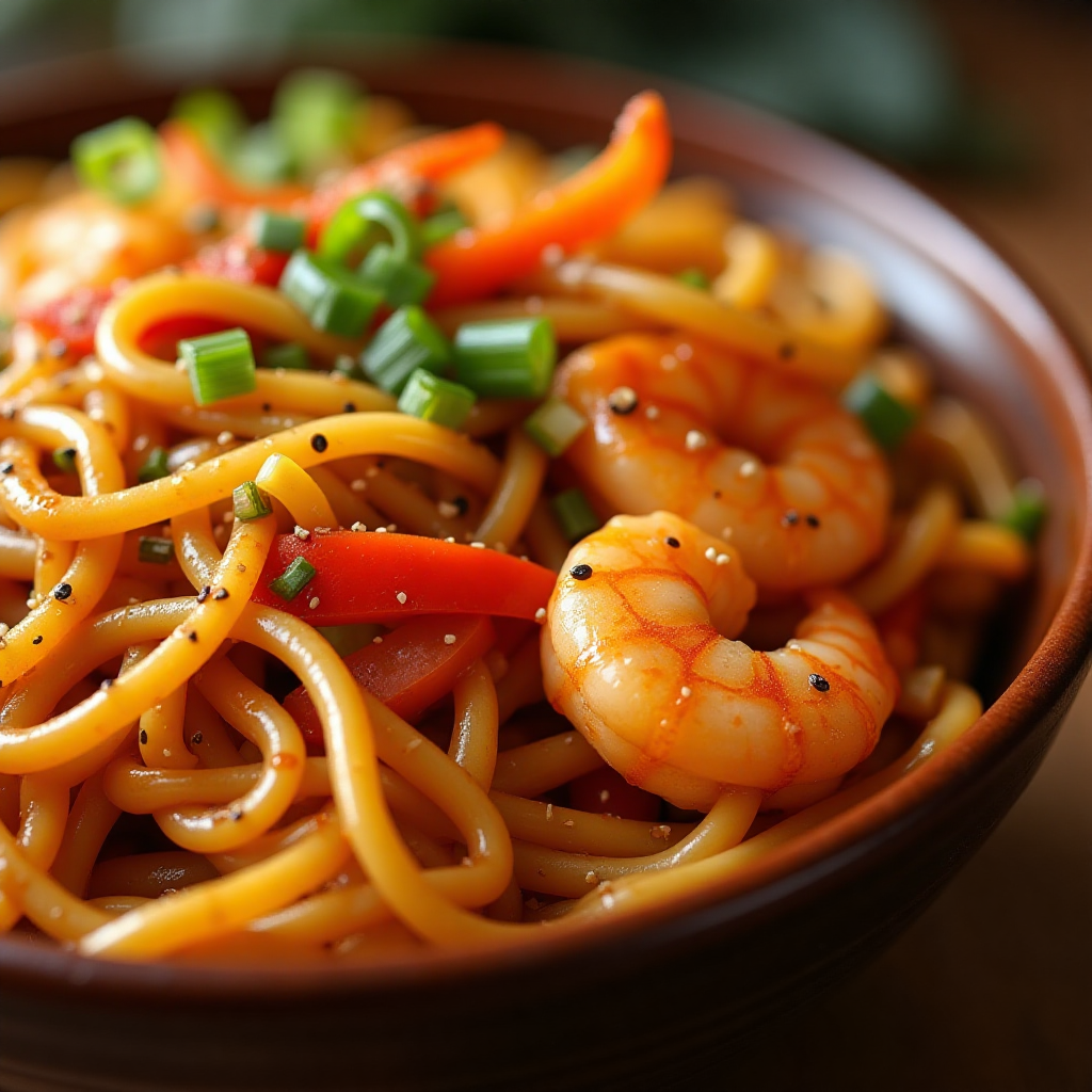Easy Shrimp lo mein Recipe