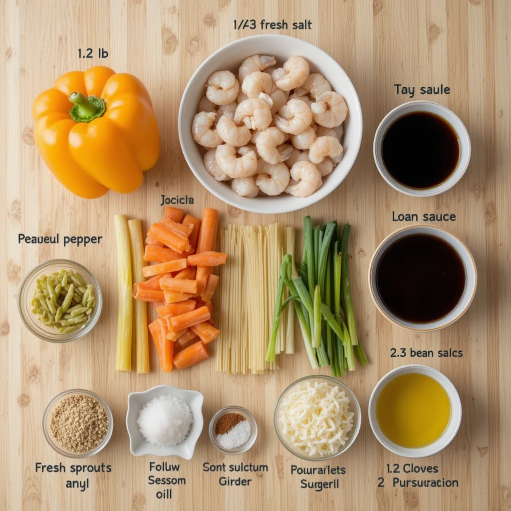 Easy Shrimp lo mein Recipe