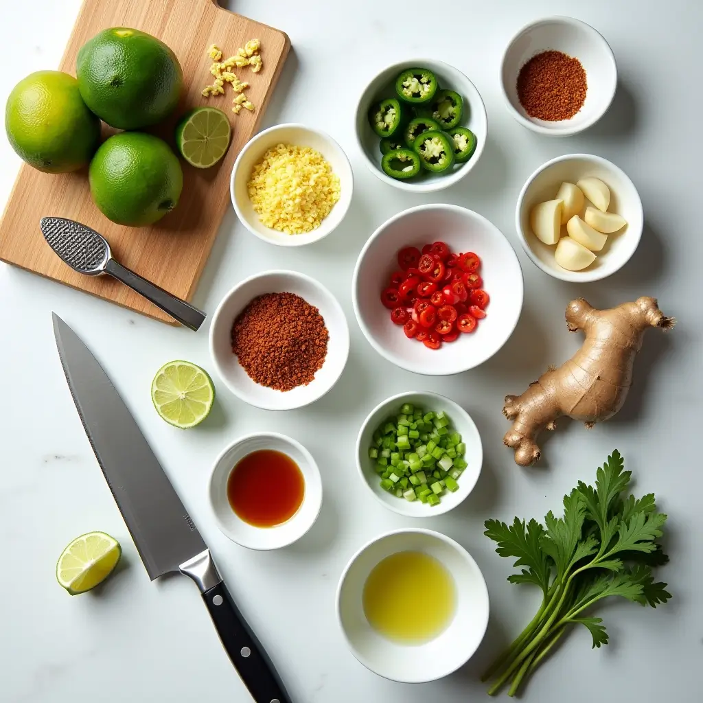Lime Chili Shrimp Ramen Ingredients