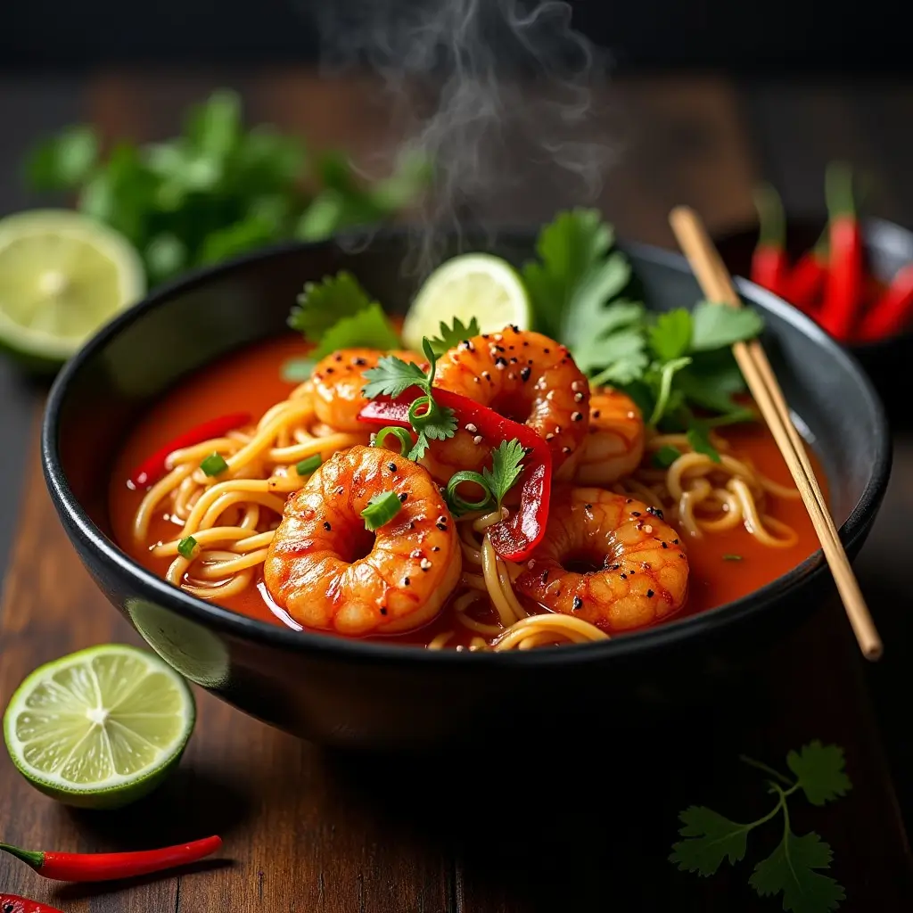 Lime Chili Shrimp Ramen