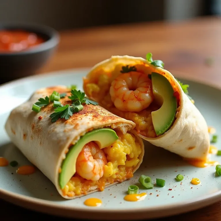 Shrimp Breakfast Burrito