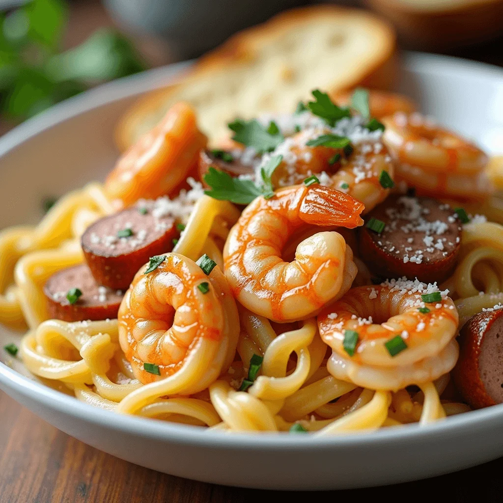 Shrimp Sausage Pasta Recipe