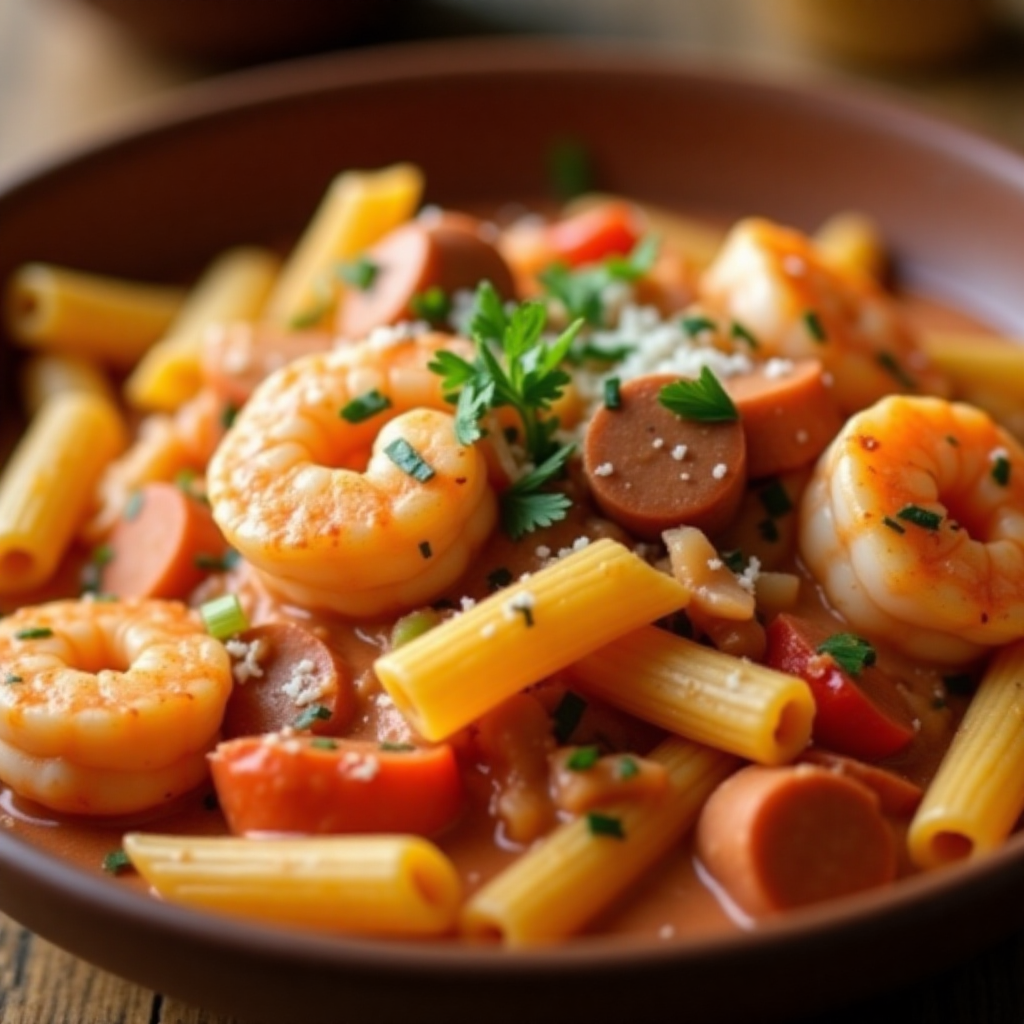 Shrimp Sausage Pasta Recipe