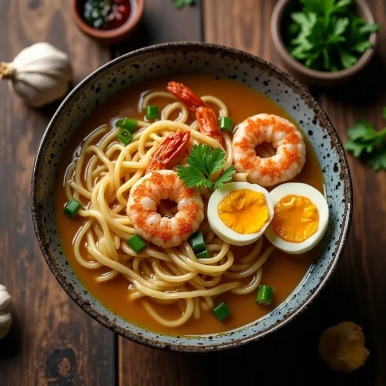 shrimp and ramen noodles