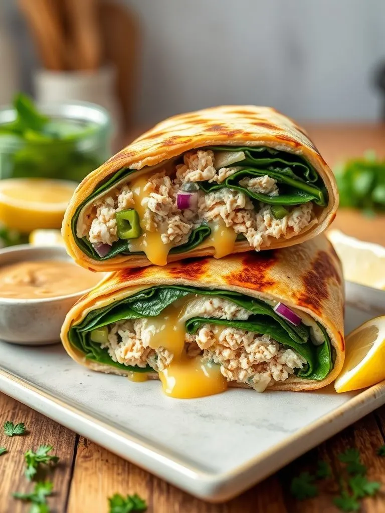 tuna melt wrap