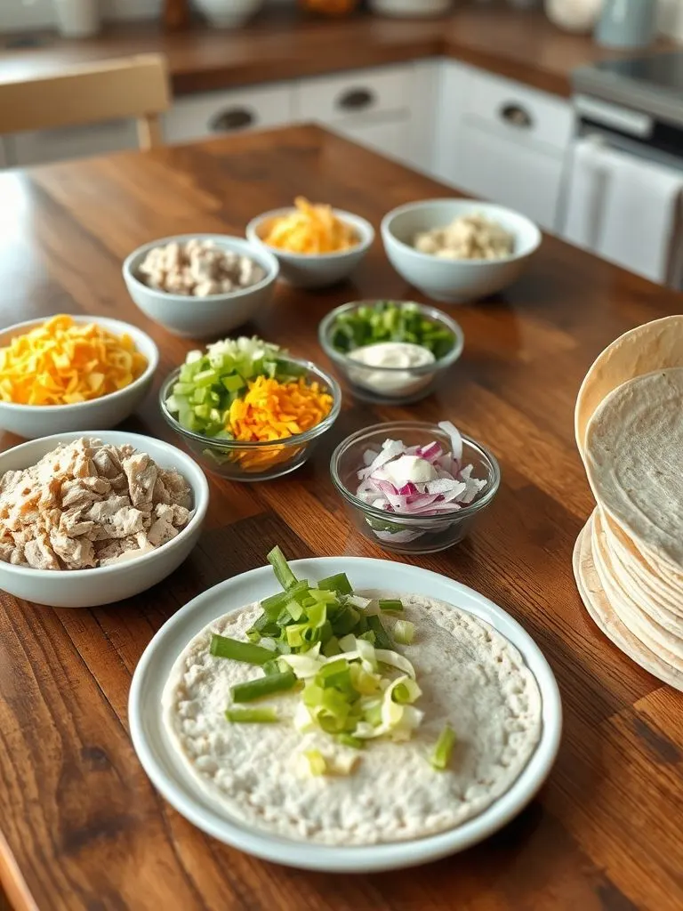 tuna melt wrap Ingredients