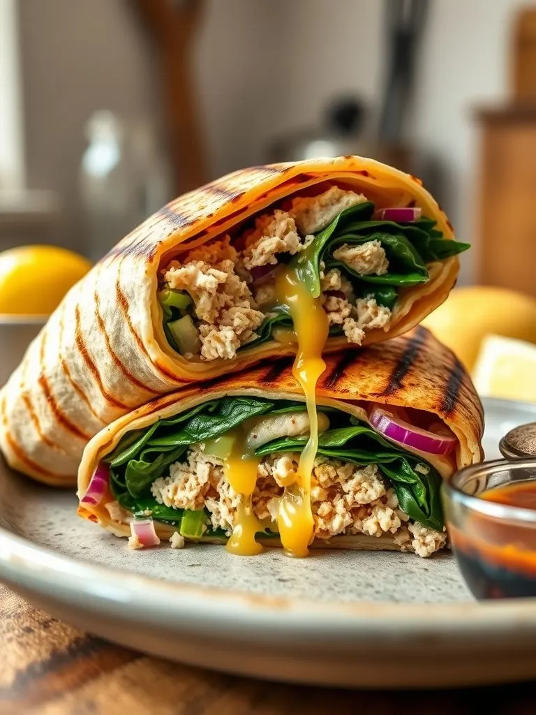 tuna melt wrap