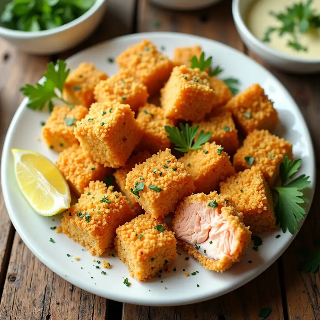 Salmon Bites in Oven