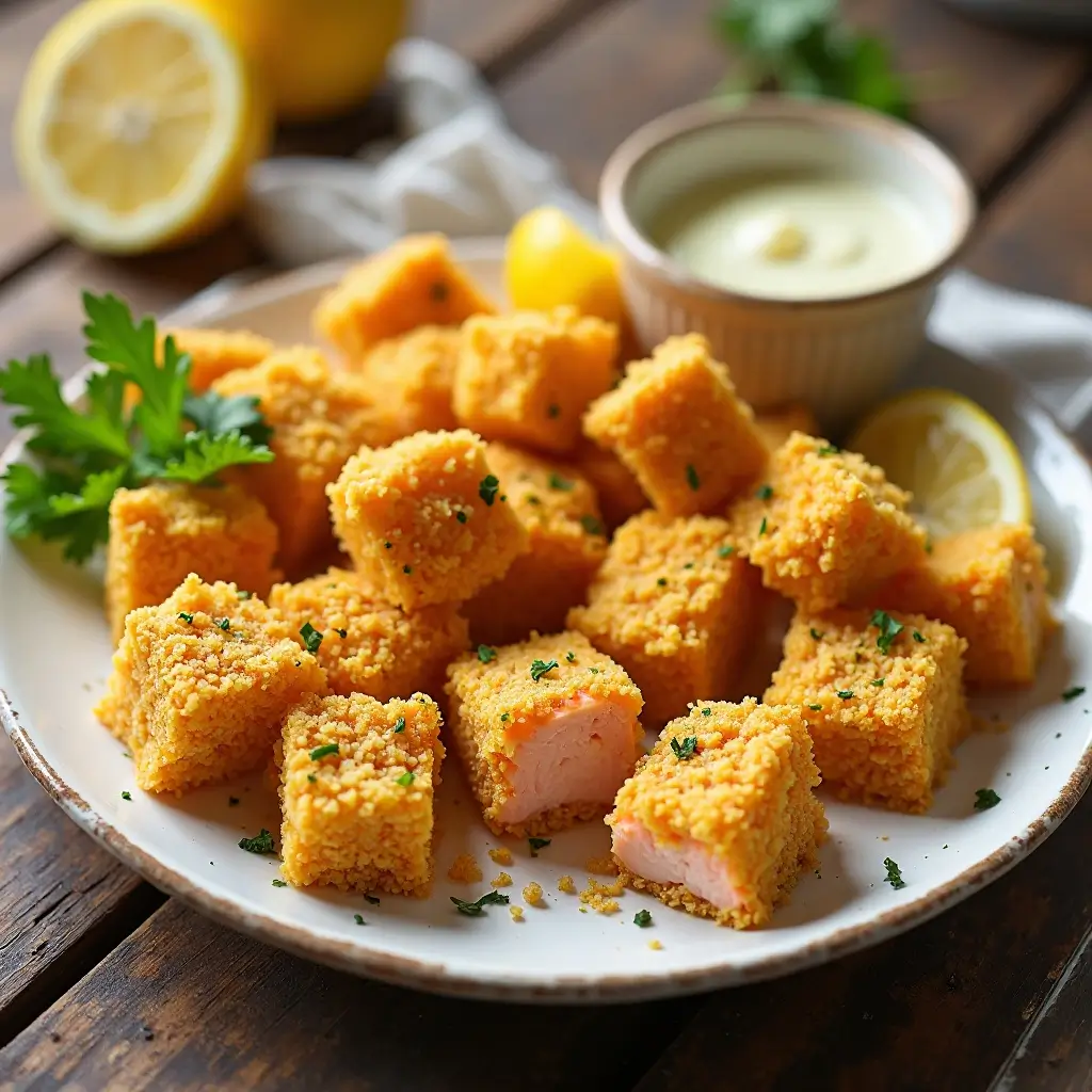 Salmon Bites in Oven