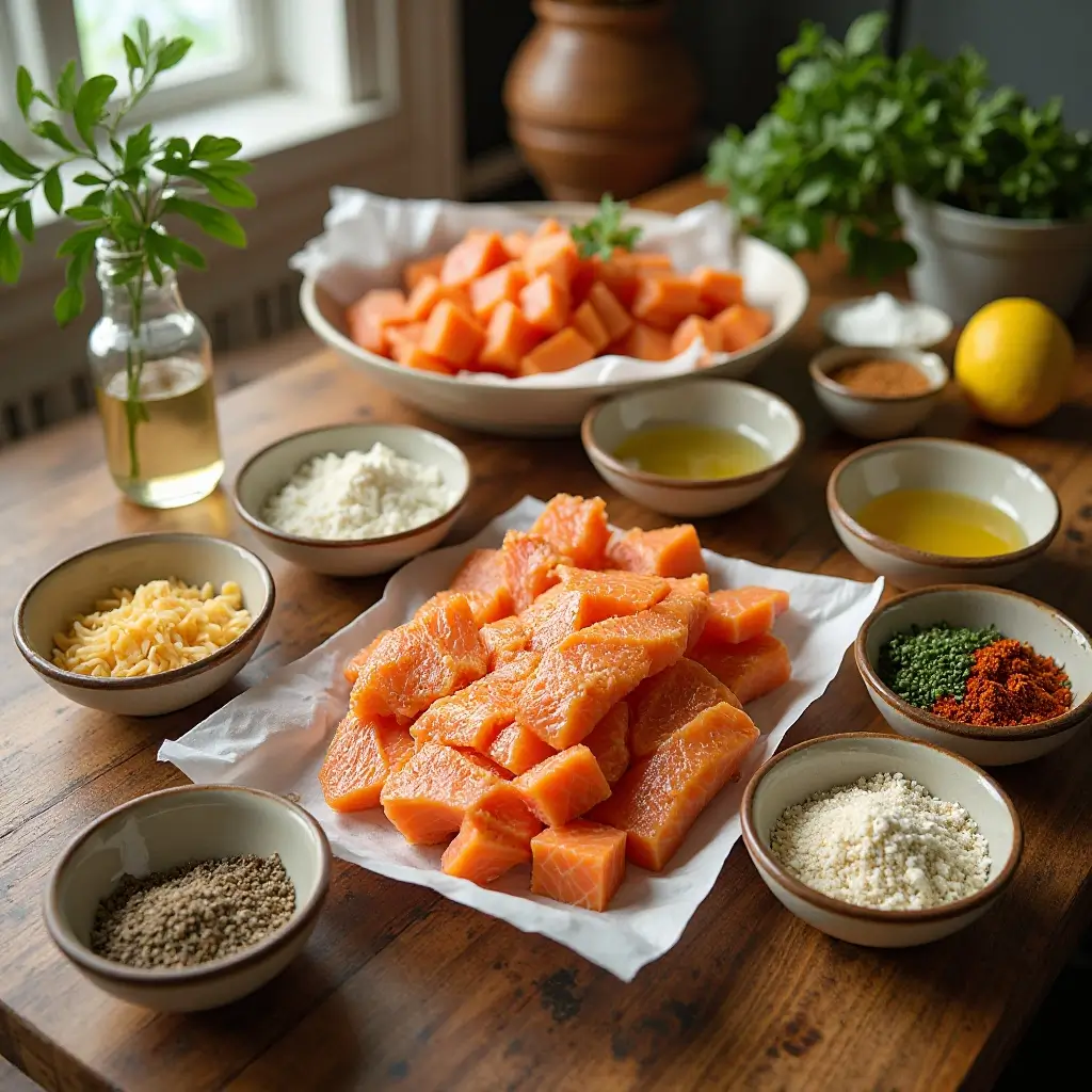 Salmon Bites in Oven