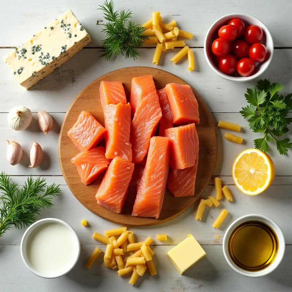 Salmon Feta Pasta