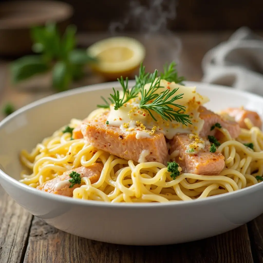Salmon Lemon Orzo