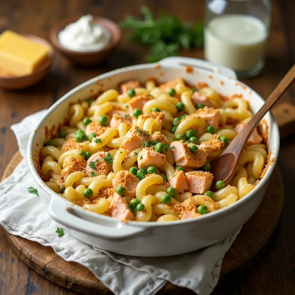 Salmon Noodle Casserole