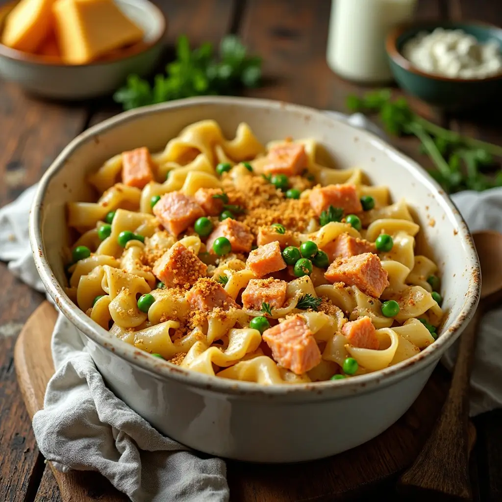 Salmon Noodle Casserole