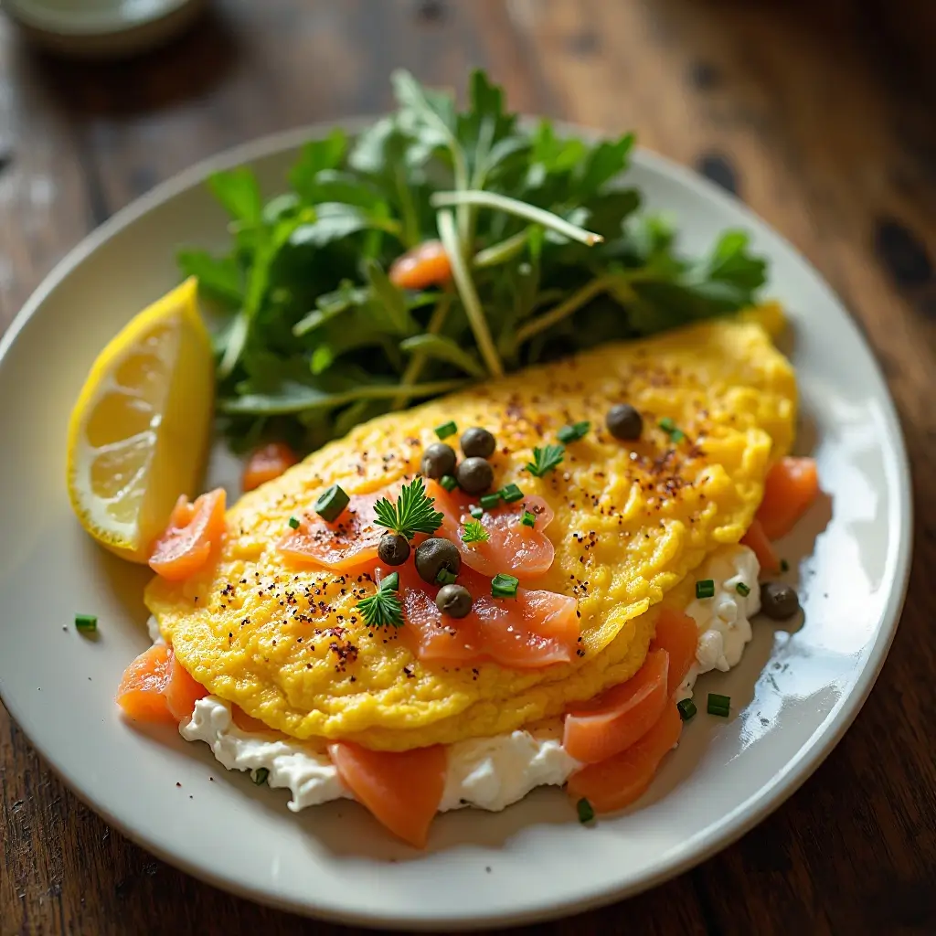 Salmon Omelette