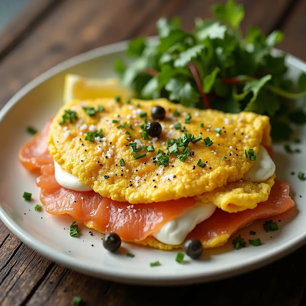 Salmon Omelette