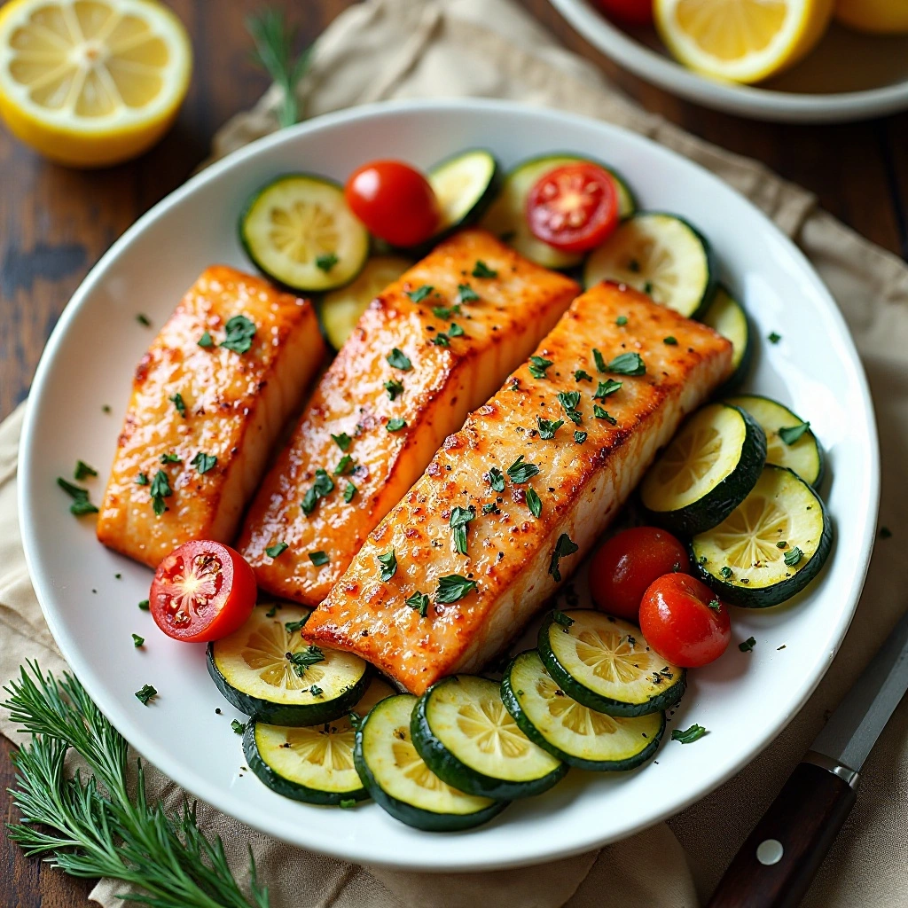 Salmon and Zucchini