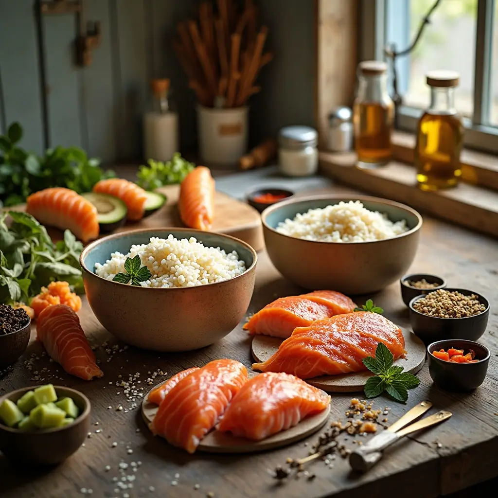 Seared Salmon Sushi