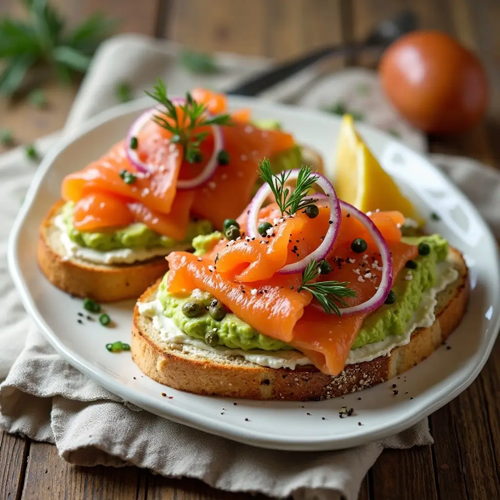 Smoked Salmon Avocado Toast