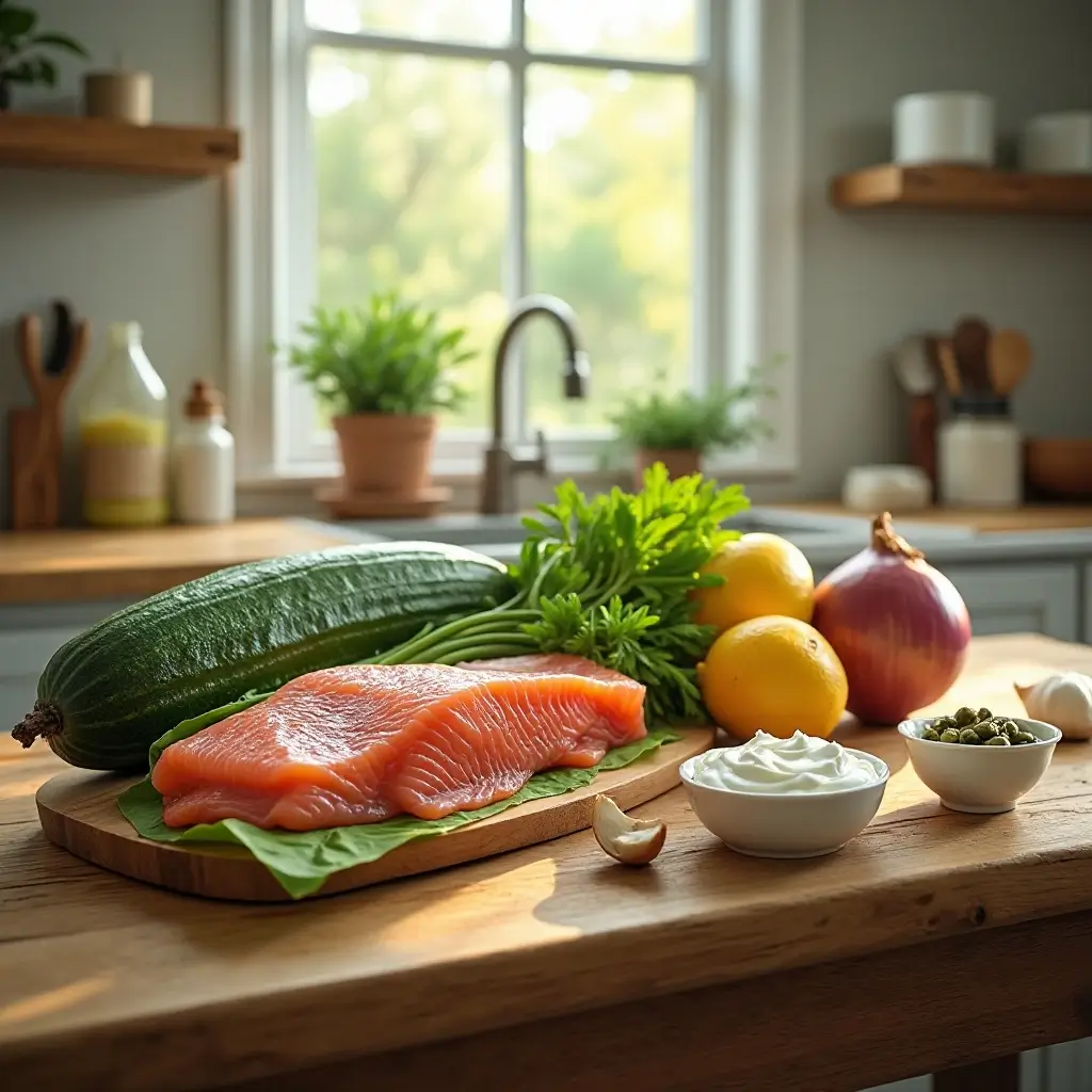 Smoked Salmon Cucumber Salad