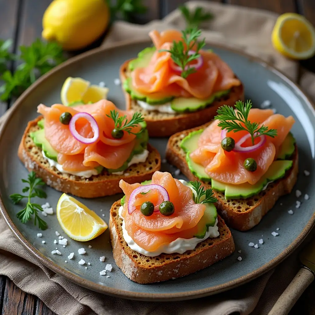 Smoked Salmon Toast
