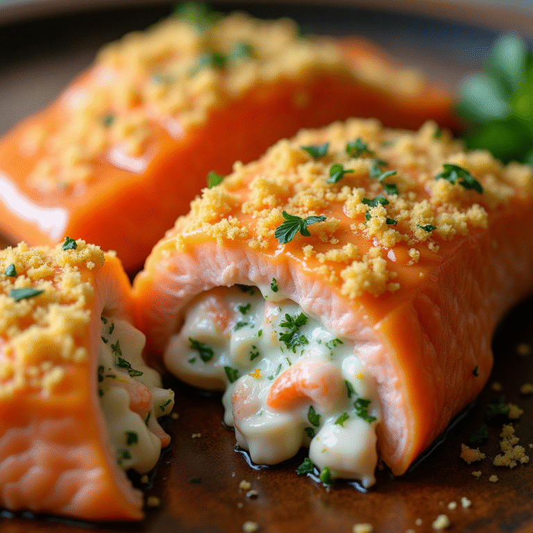 Stuffed-Salmon-With-Crabmeat-and-Shrimp-Recipe