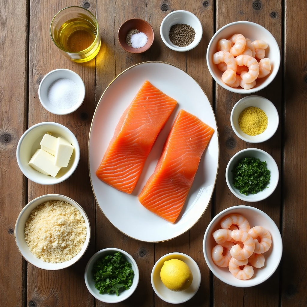 Stuffed Salmon With Crabmeat and Shrimp Recipe