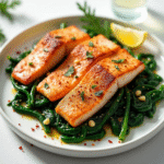 healthy salmon and spinach recipes