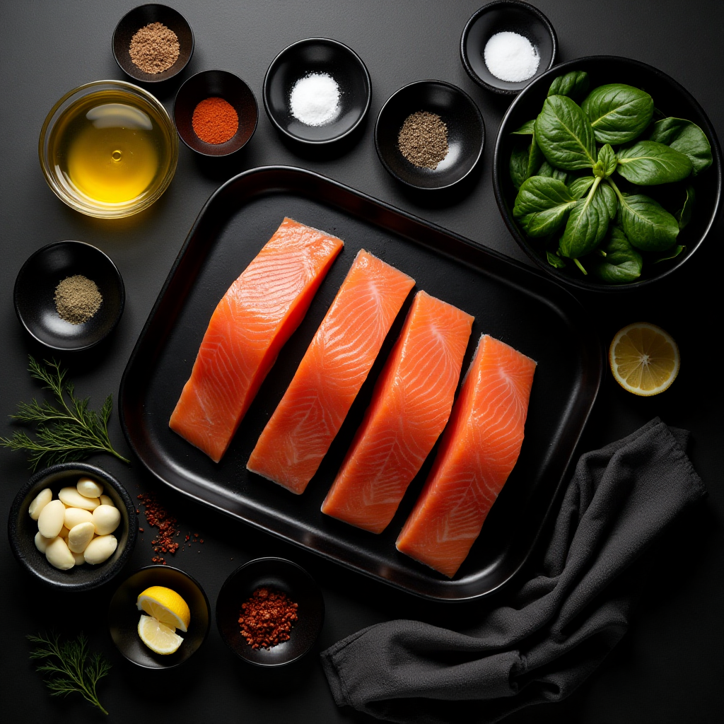 healthy salmon and spinach recipes