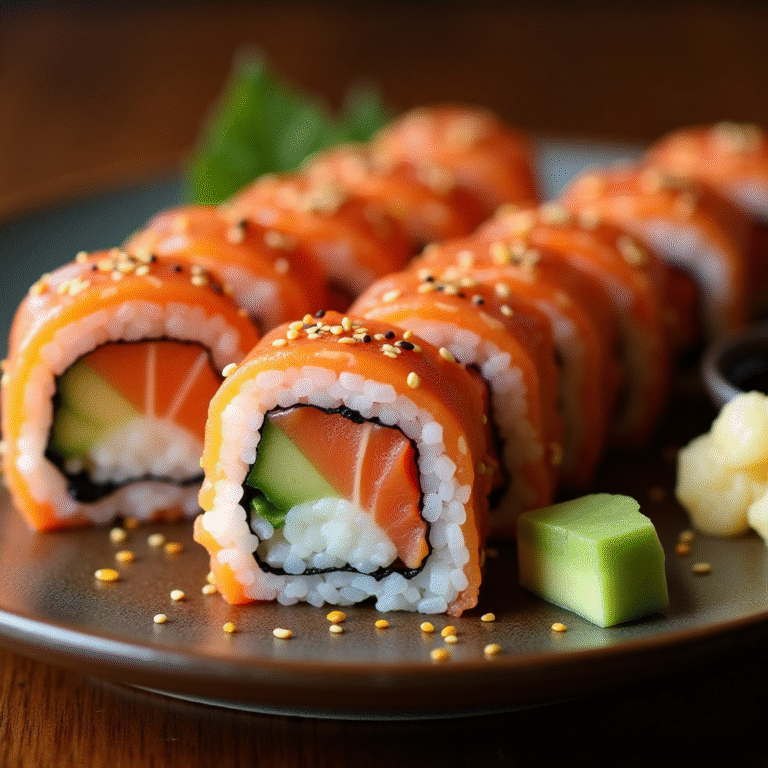 spicy salmon sushi Recipe