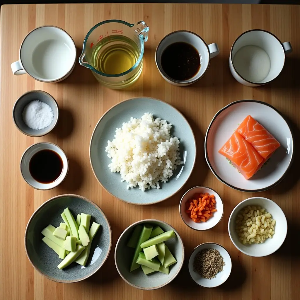 spicy salmon sushi Recipe