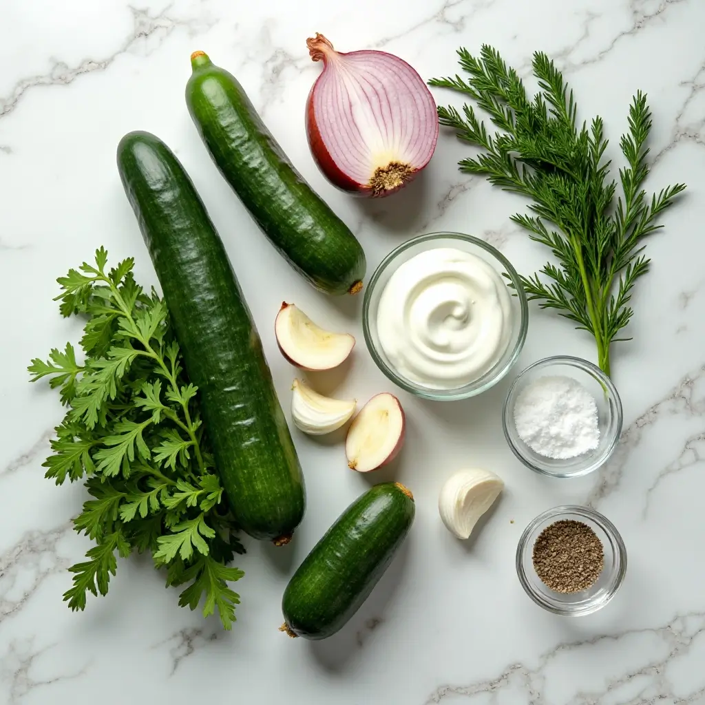 Creamy Cucumber Salad With Dill
