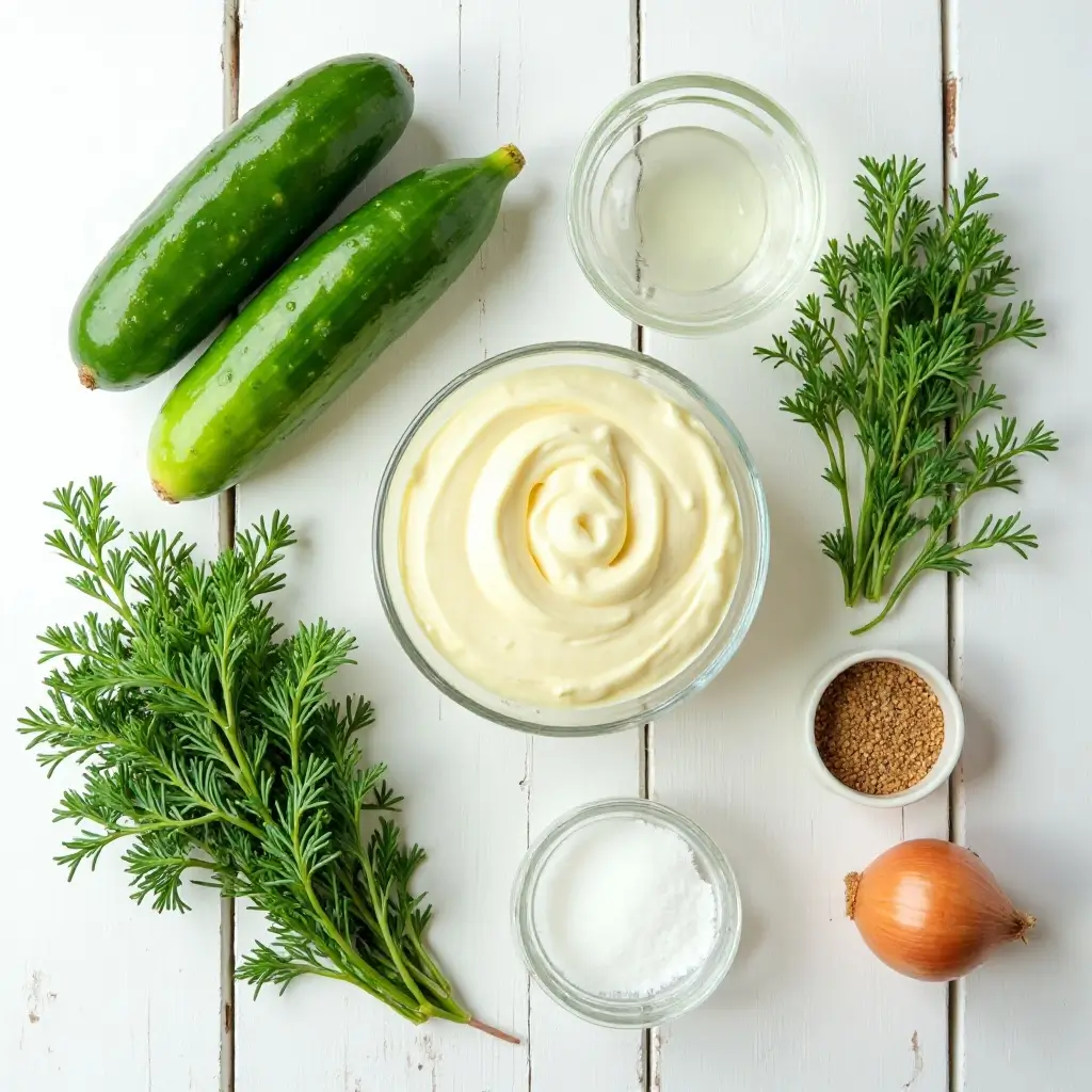 Creamy Cucumber Salad with Mayo