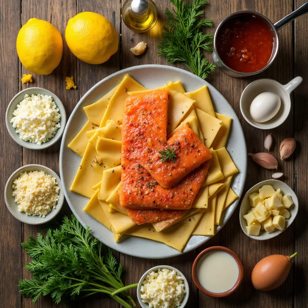 Salmon Lasagna Rolls