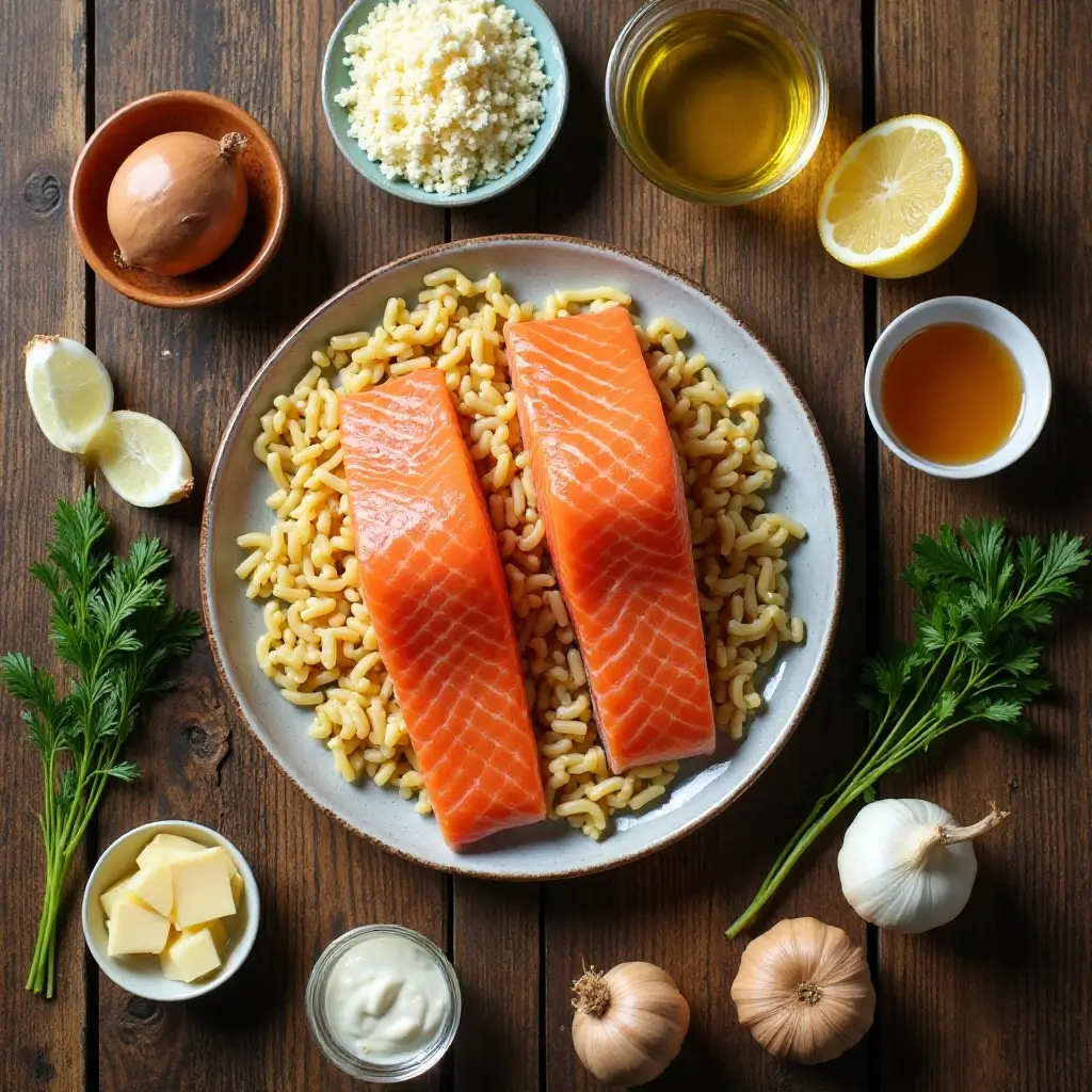 Salmon Orzo