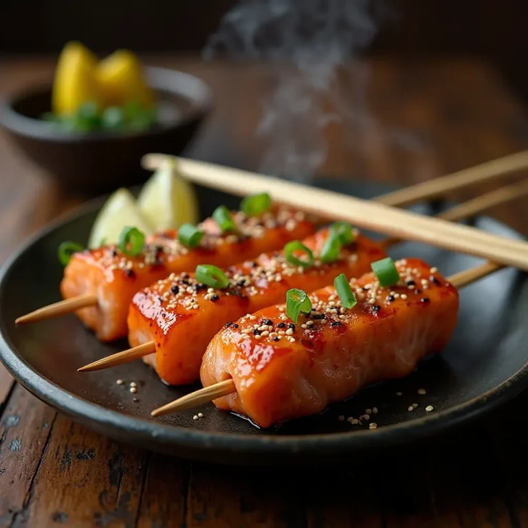 Salmon Yakitori