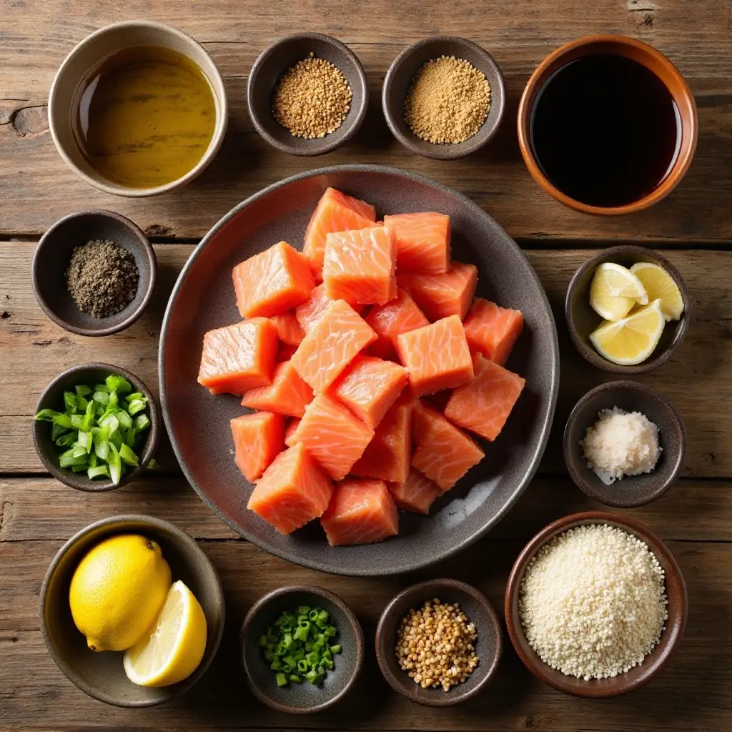 Salmon Yakitori