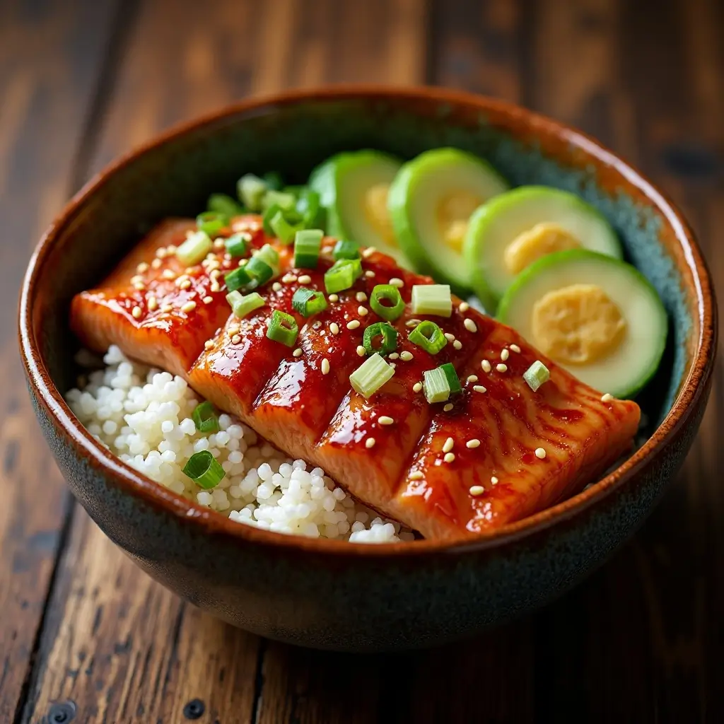 Teriyaki Salmon Rice Bowl