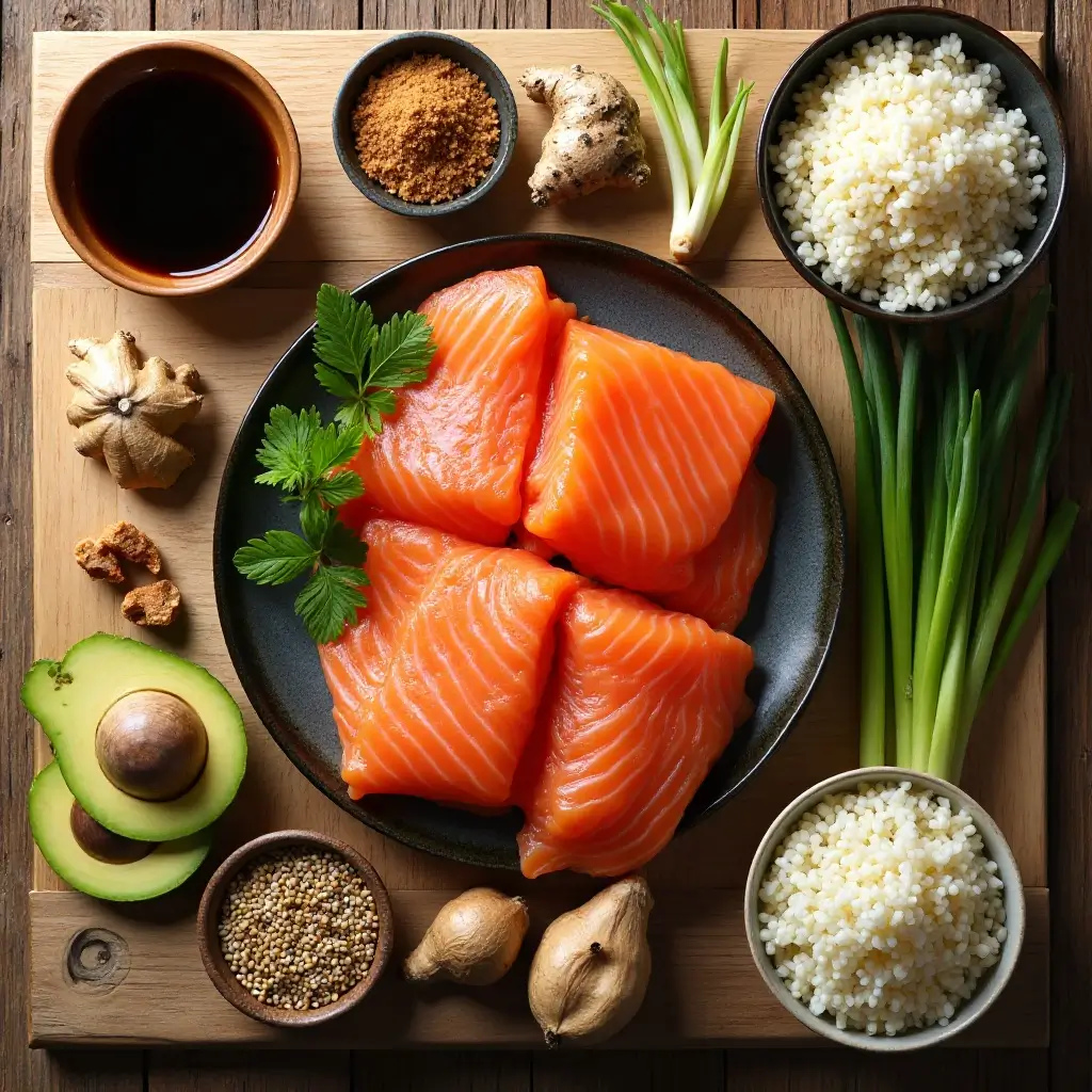 Teriyaki Salmon Rice Bowl