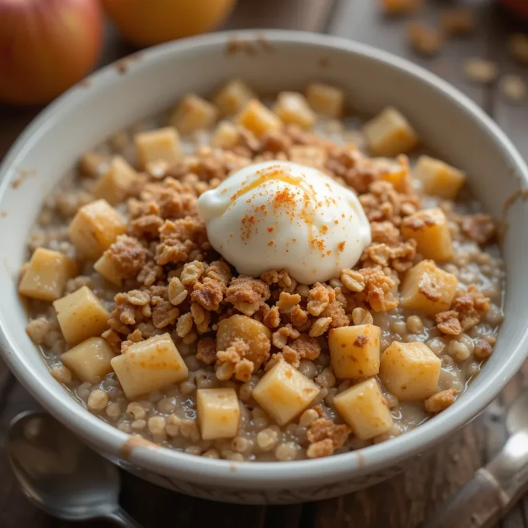 Apple Crisp Oatmeal