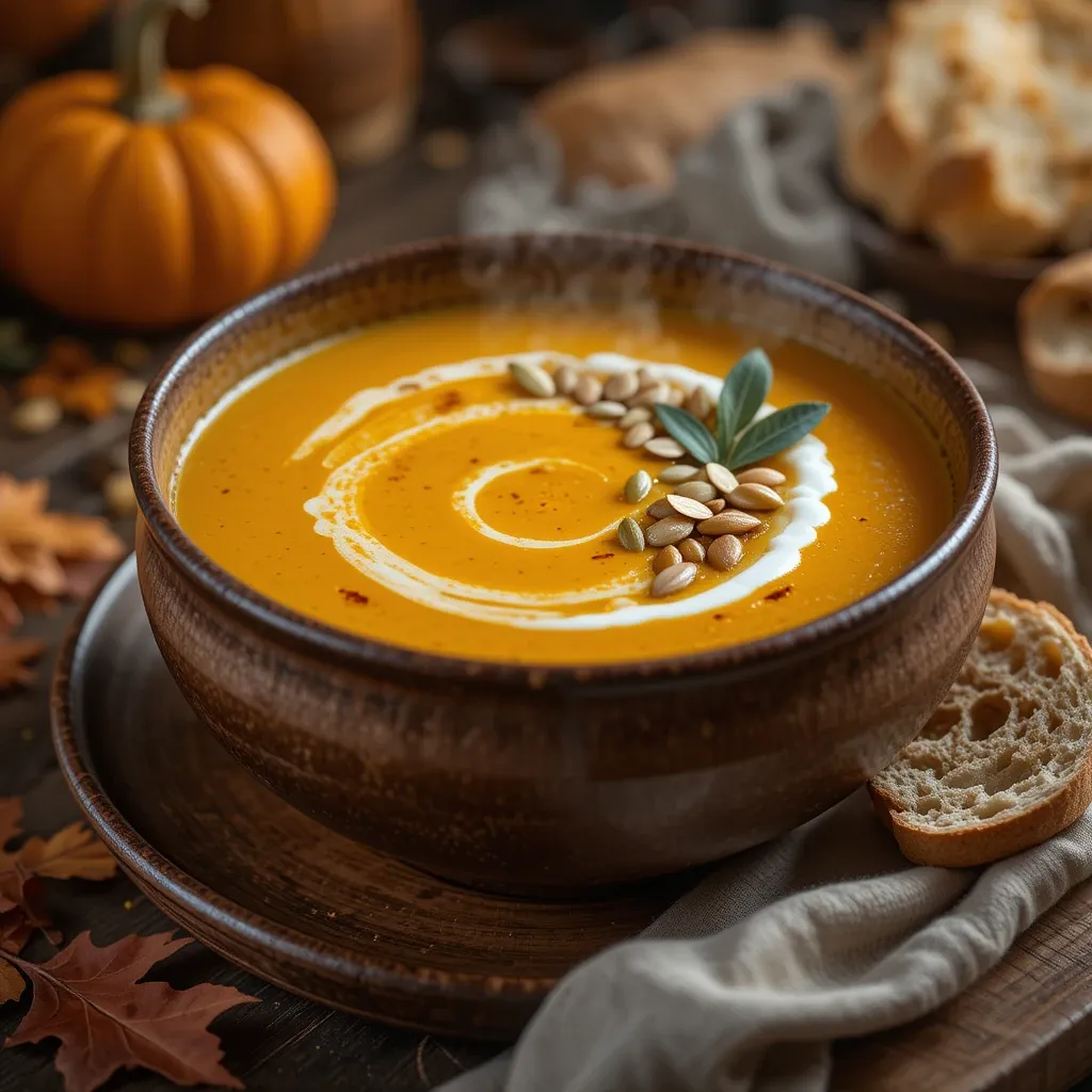 Pumpkin Soup with Coconut Milk