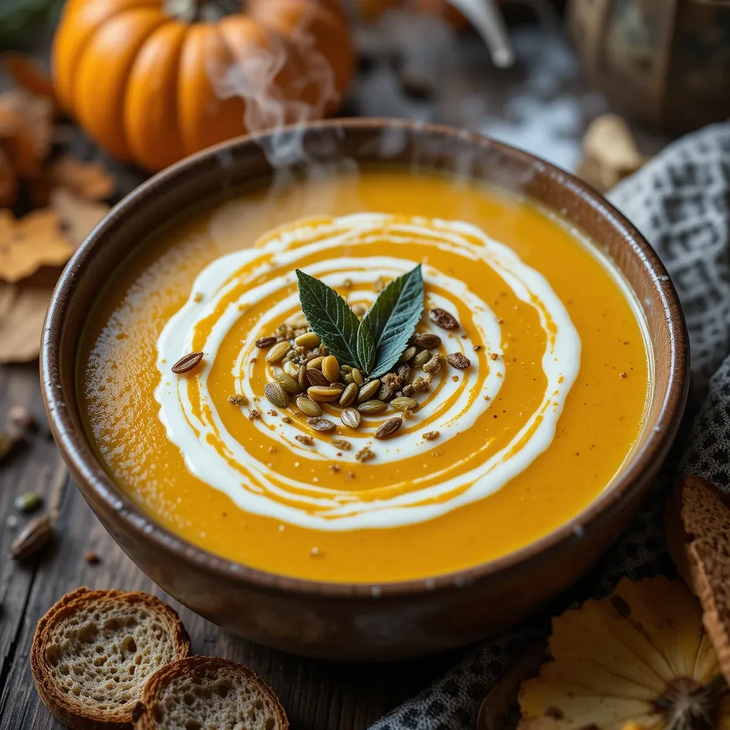 Pumpkin Soup with Coconut Milk