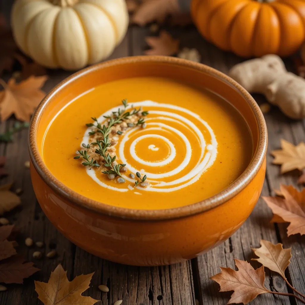 Pumpkin Soup with Ginger