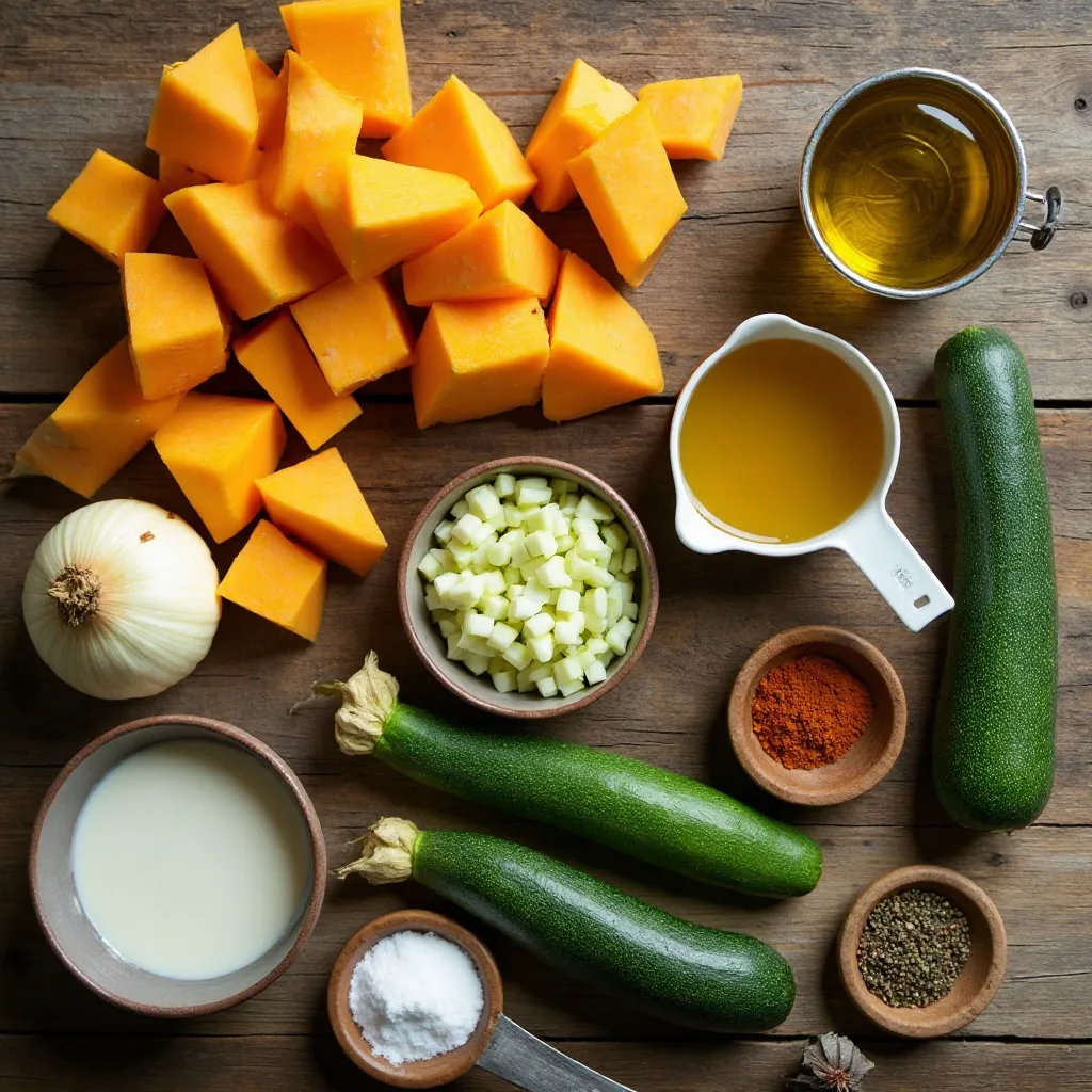 Pumpkin and Zucchini Soup