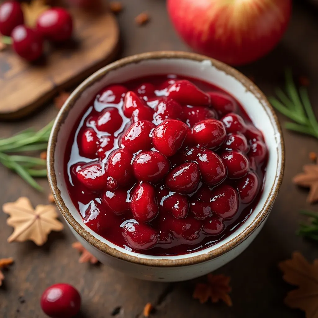 Apple Cranberry Chutney