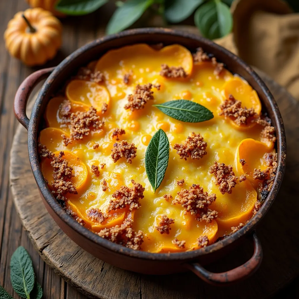 Butternut Squash Gratin with Sage