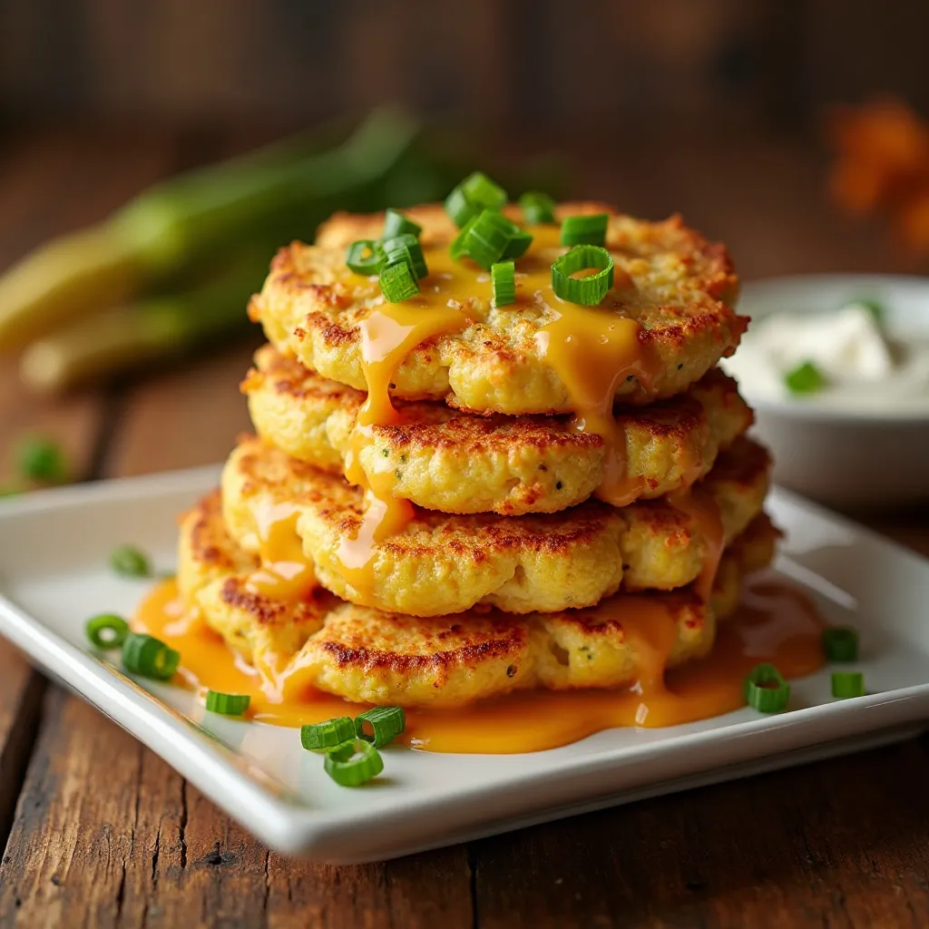 Cheesy Corn Fritters