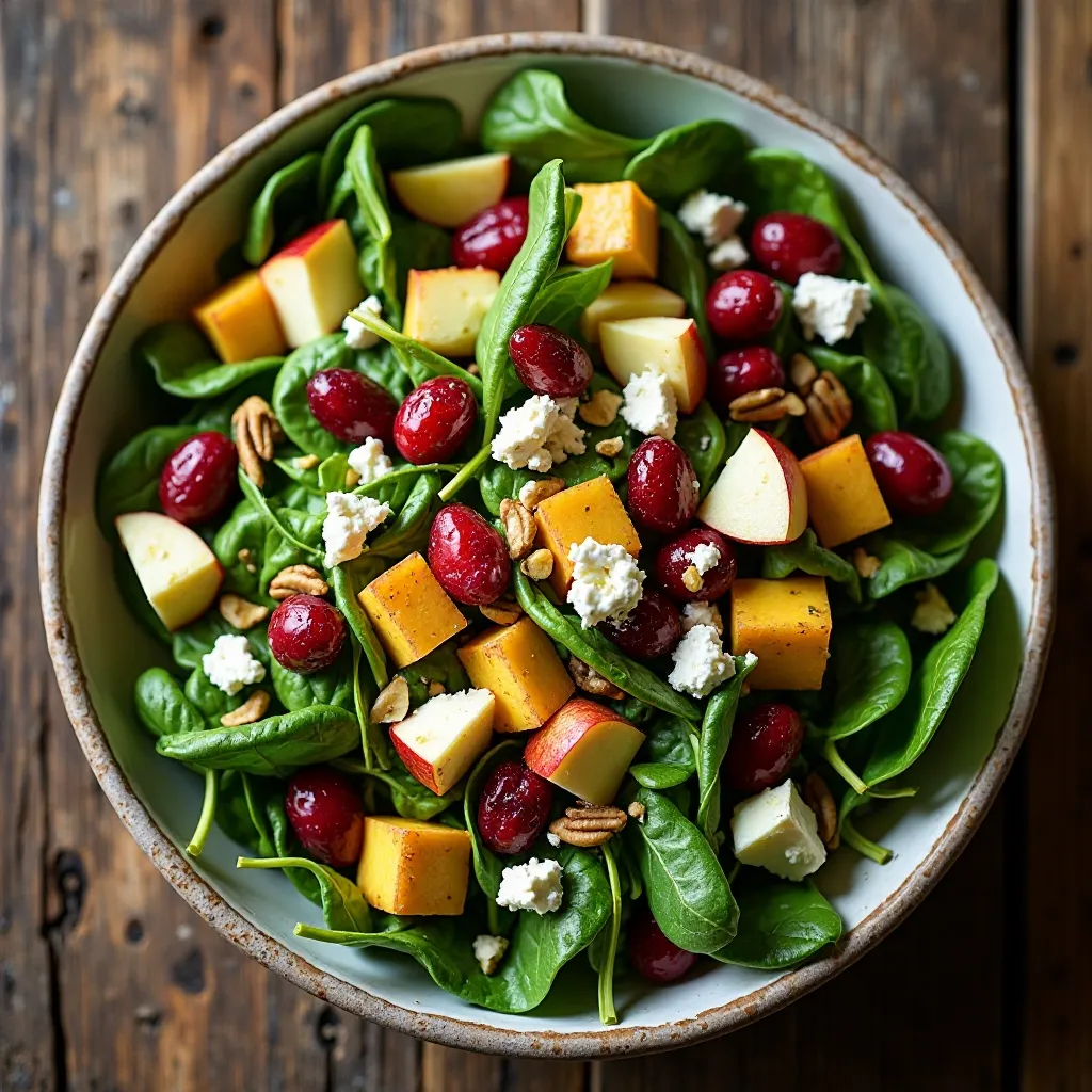 Cranberry Pecan Salad with Citrus Dressing