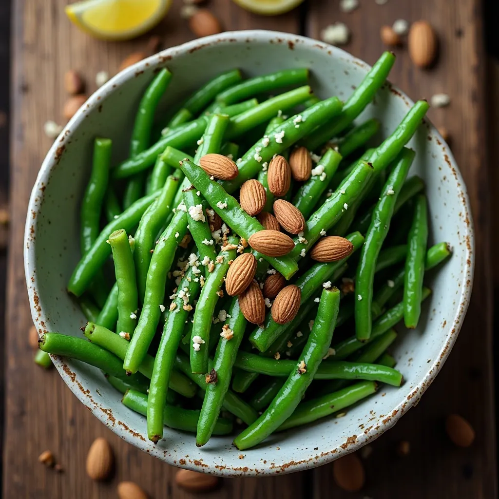 Garlic Butter Green Beans Almondine